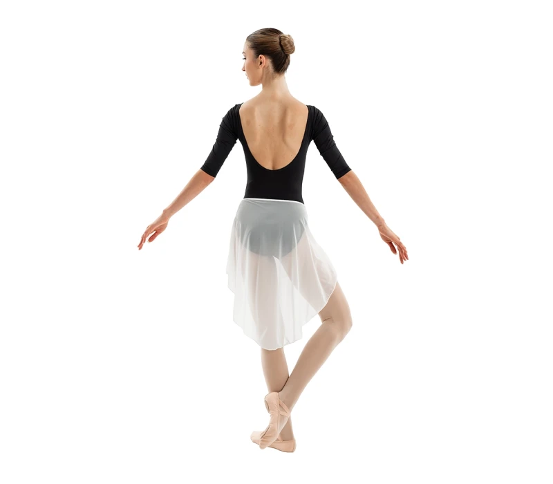 Carmen, women's asymmetrical skirt - White