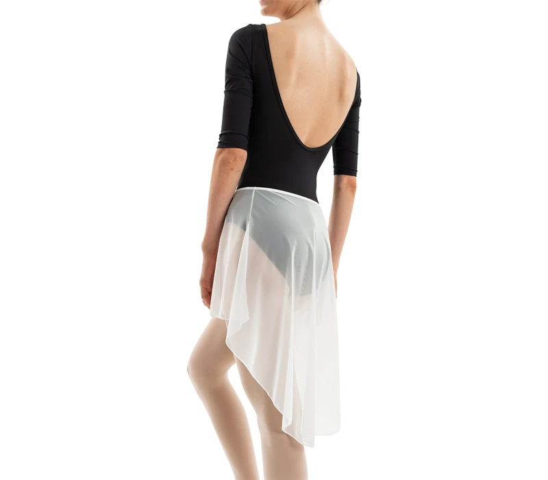 Carmen, women's asymmetrical skirt - White