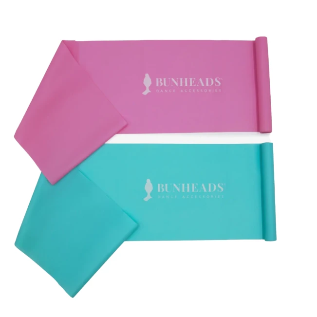 Capezio Bunheads 2 resistance exercise bands in one pack