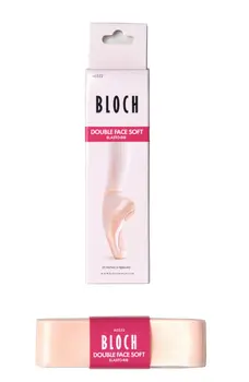 Bloch Double Face Soft Elastorib, satin ribbons with sewn-in elastic band