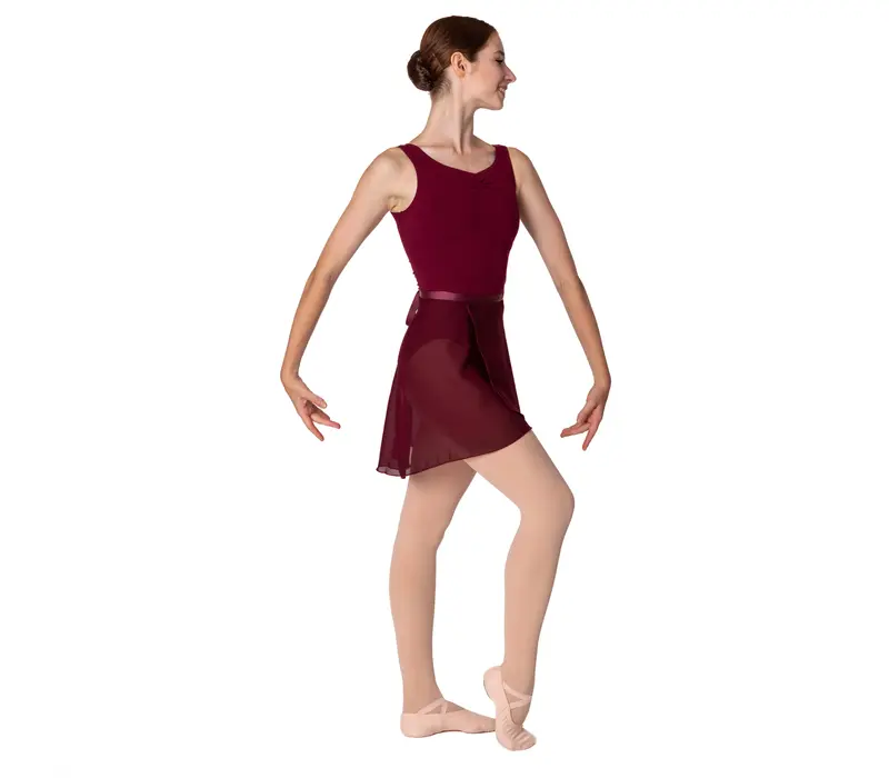 Bloch Adagio, Cotton Leotard with Thick Straps - Burgundy