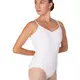 Bloch Arianne, women's leotar with thin straps - White