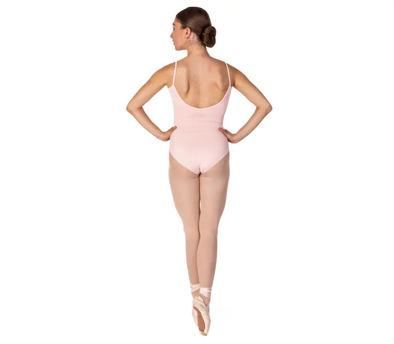 Bloch Arianne, women's leotar with thin straps - Light Pink Bloch