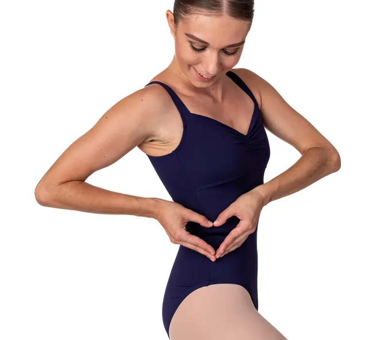 Bloch Ruby, women's camisole leotard - Aubergine Bloch