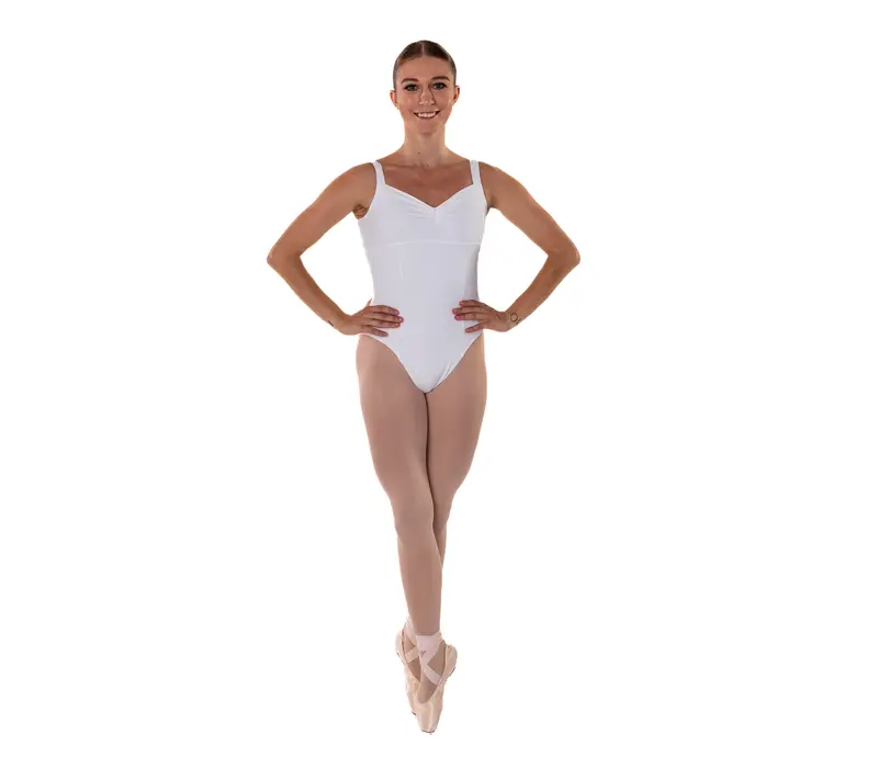 Bloch Ruby, women's camisole leotard - White