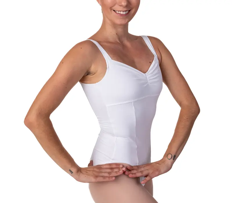 Bloch Ruby, women's camisole leotard - White