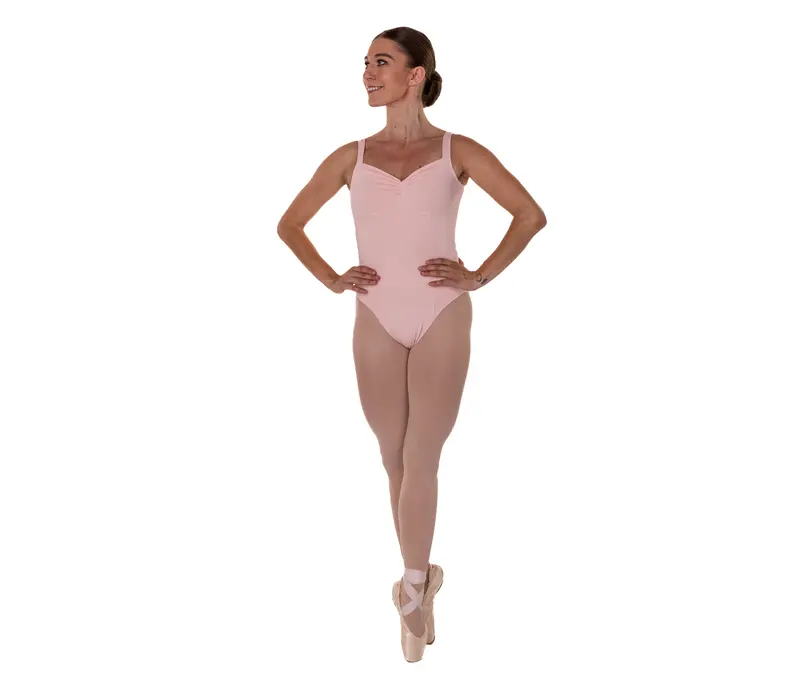 Bloch Ruby, women's camisole leotard - Aubergine Bloch