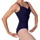 Bloch Ruby, women's camisole leotard - Aubergine Bloch