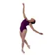 Bloch Ruby, women's camisole leotard - Aubergine Bloch