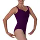 Bloch Ruby, women's camisole leotard - Aubergine Bloch