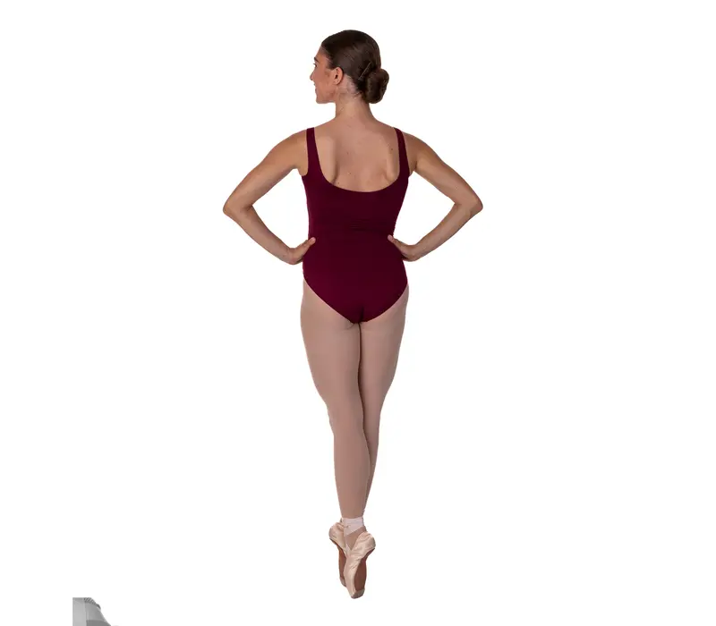 Bloch Ruby, women's camisole leotard - Aubergine Bloch