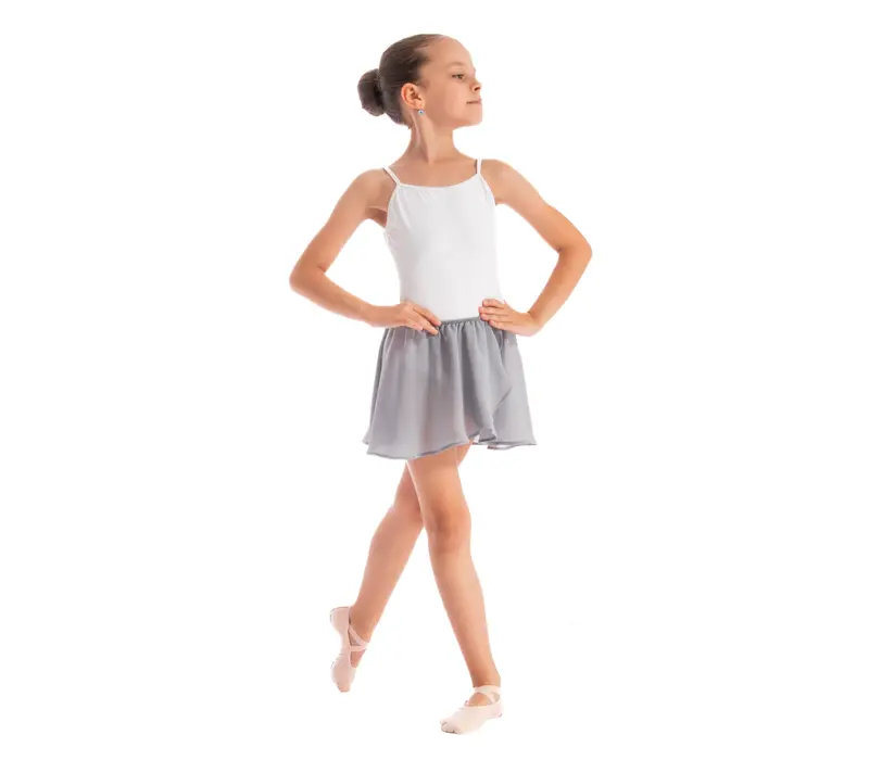 Bloch Barre, Girl's Skirt with Elastic Band - Grey Bloch