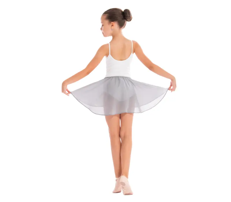 Bloch Barre, Girl's Skirt with Elastic Band - Grey Bloch