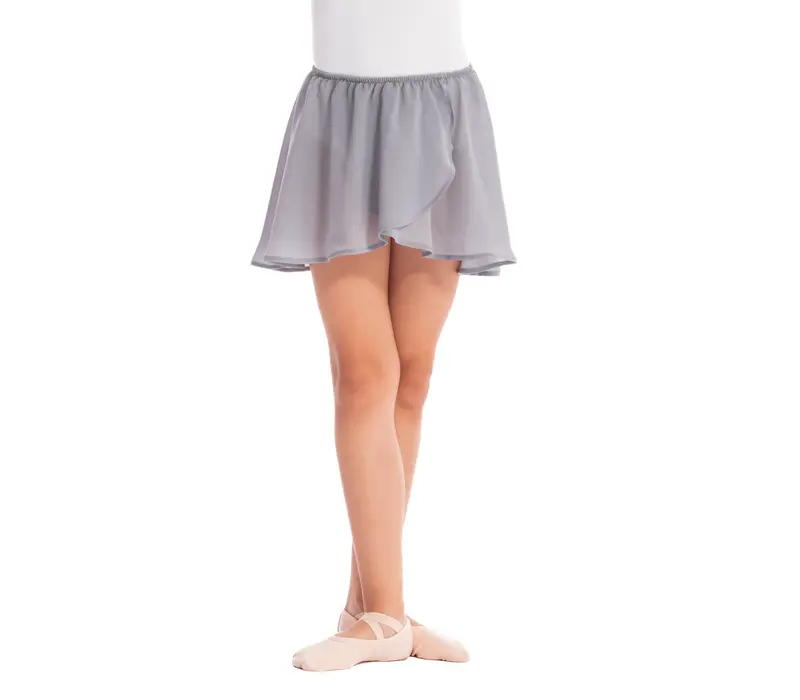 Bloch Barre, Girl's Skirt with Elastic Band - Grey Bloch