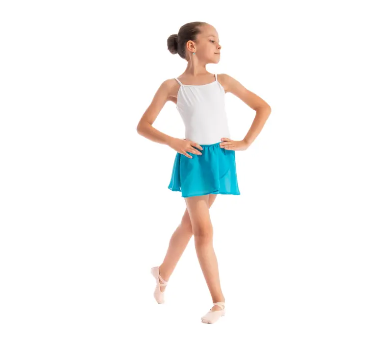Bloch Barre, Girl's Skirt with Elastic Band - Turquoise Bloch