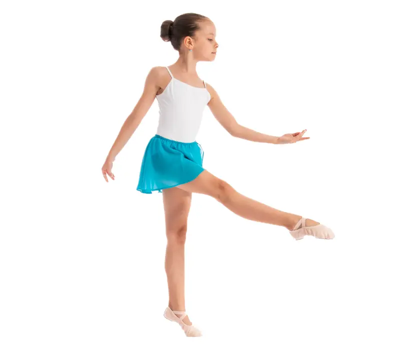 Bloch Barre, Girl's Skirt with Elastic Band - Turquoise Bloch