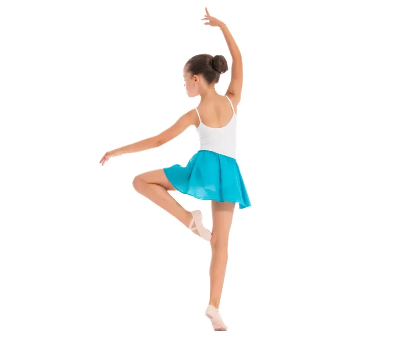 Bloch Barre, Girl's Skirt with Elastic Band - Turquoise Bloch