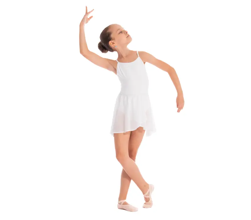 Bloch Barre, Girl's Skirt with Elastic Band - White