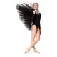 Bloch Belle, 6-layers ballet tutu skirt - Black