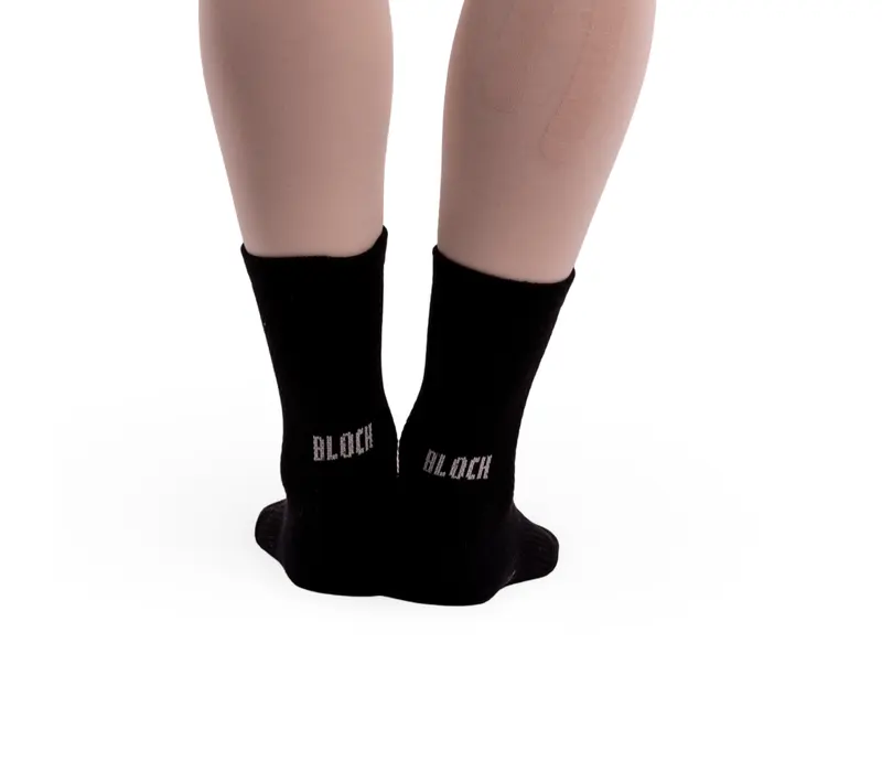 Bloch Blochsox, Medium Length Dance Socks for Children - Black