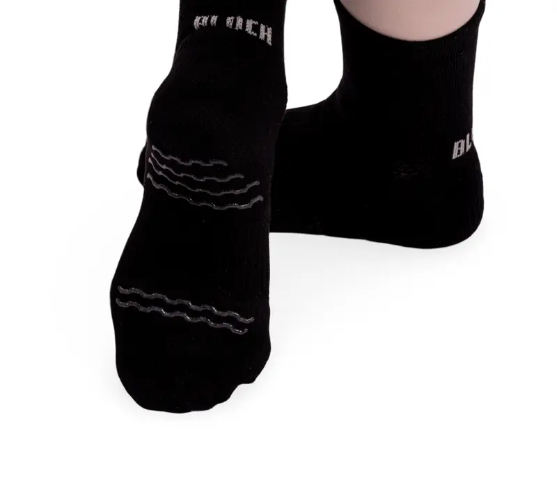 Bloch Blochsox, Medium Length Dance Socks for Children - Black