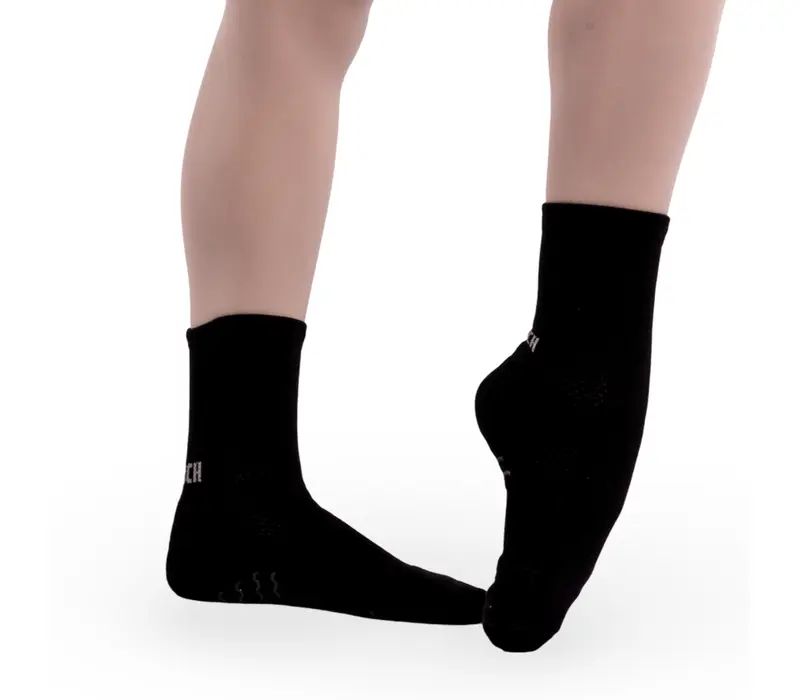Bloch Blochsox, Medium Length Dance Socks for Children - Black