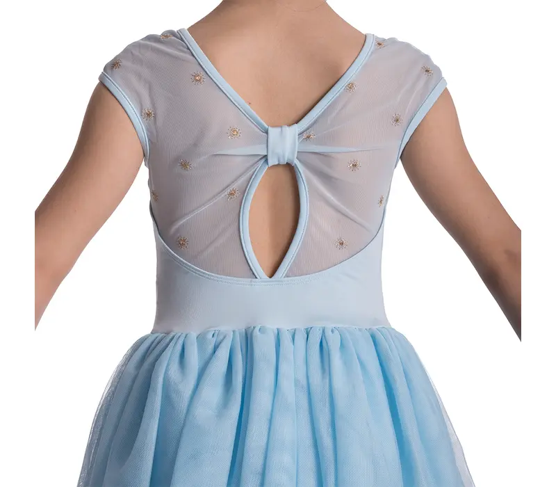 Bloch Abelle, leotard with tutu skirt for girls - Pastel Blue Bloch