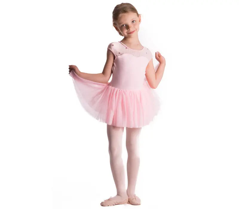 Bloch Abelle, leotard with tutu skirt for girls - Candy pink