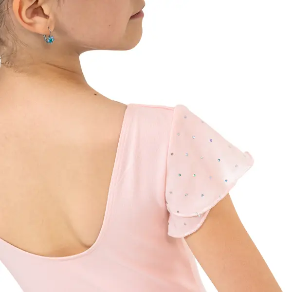 Bloch Scarlett, Girl's Leotard with Ruffle Sleeves