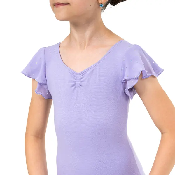 Bloch Scarlett, Girl's Leotard with Ruffle Sleeves