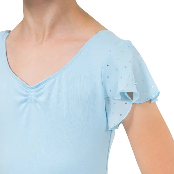 Bloch Scarlett, Girl's Leotard with Ruffle Sleeves