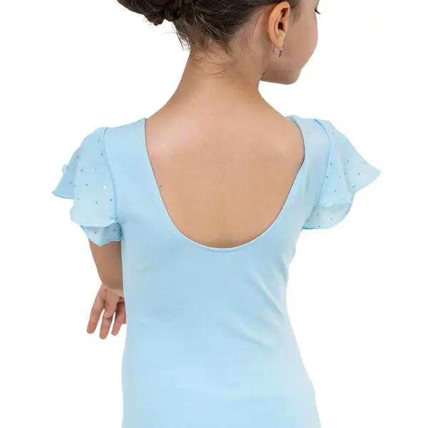 Bloch Scarlett, Girl's Leotard with Ruffle Sleeves