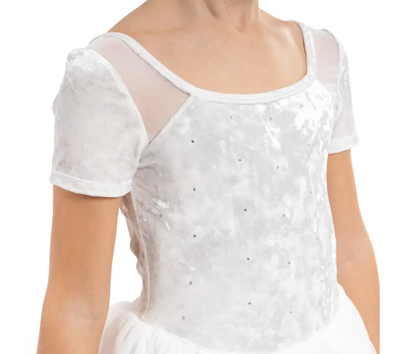 Bloch Delilah, Leotard for Girls with Tutu Skirt - White