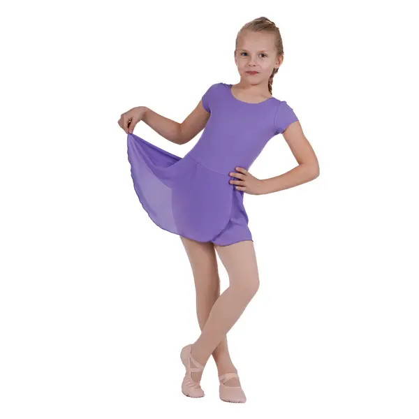 Bloch short sleeve leotard with skirt