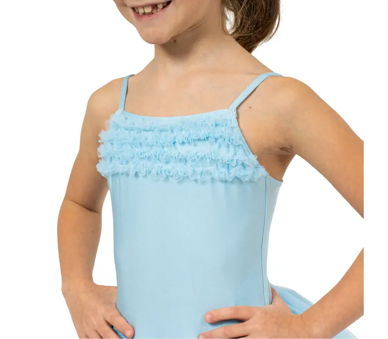 Bloch Desdemona, Leotard with Tutu Skirt - Light blue