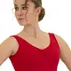 Bloch Dianna, women's leotard with thick straps - Red Bloch