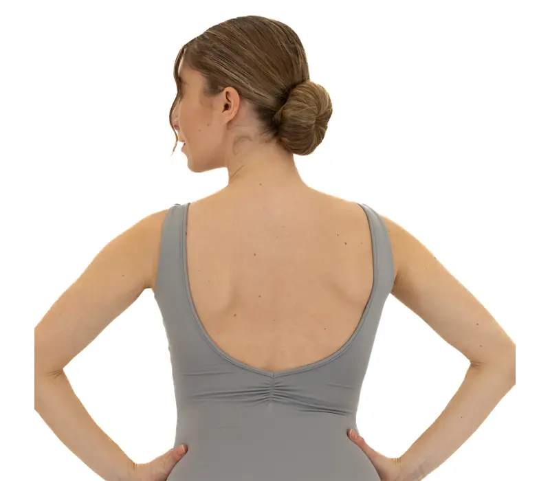 Bloch Dianna, women's leotard with thick straps - Grey Bloch