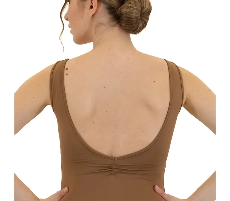 Bloch Dianna, women's leotard with thick straps - Almond Bloch