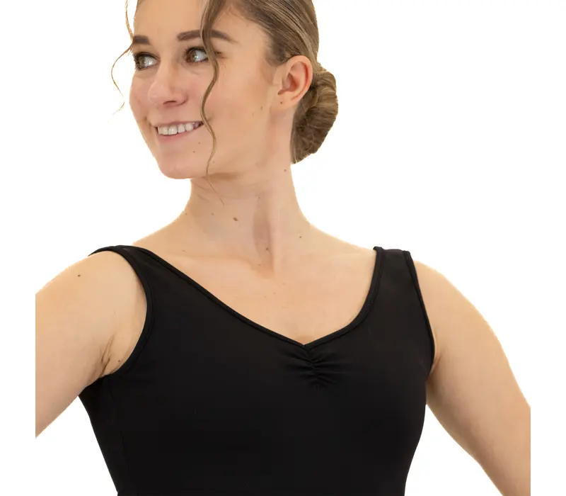 Bloch Dianna, women's leotard with thick straps - Black