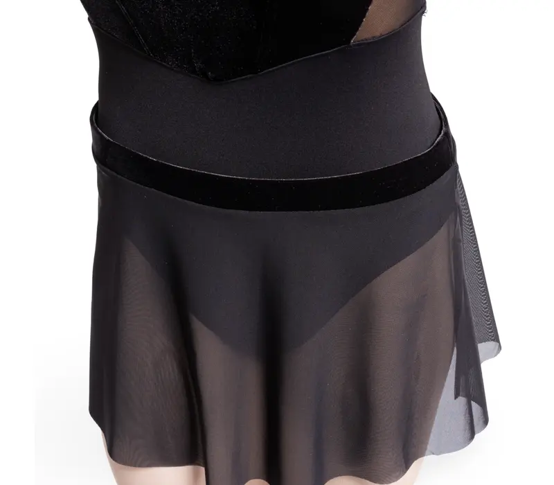 Bloch Avery mesh pull on skirt, women's skirt - Black