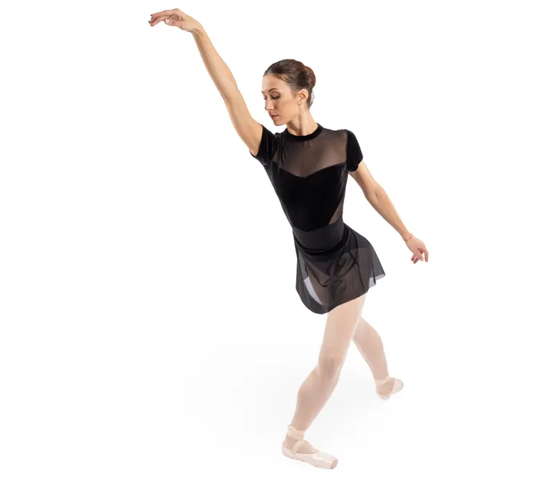 Bloch Avery mesh pull on skirt, women's skirt - Black