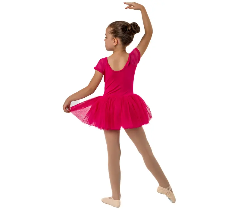 Bloch Dora, children's leotard with tutu skirt - Hot pink