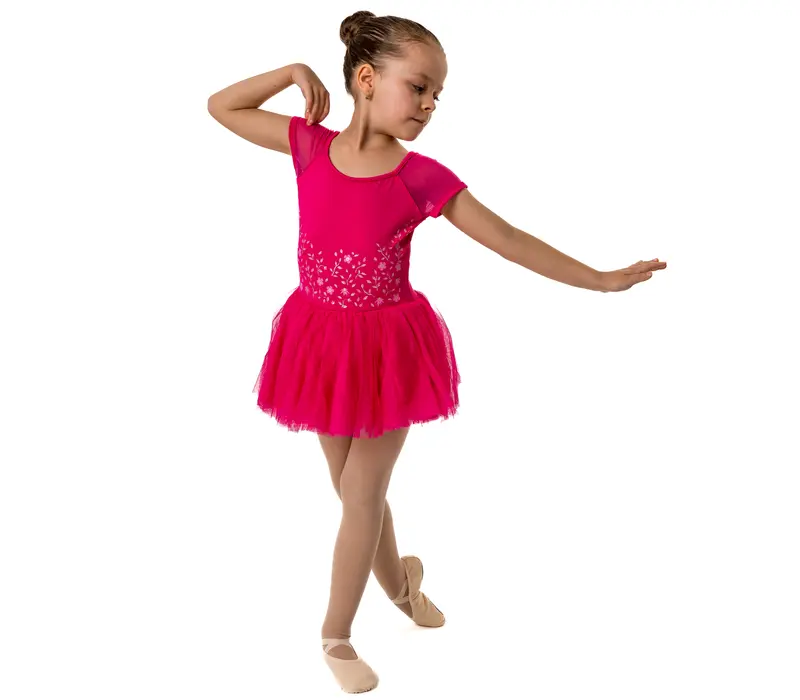 Bloch Dora, children's leotard with tutu skirt - Hot pink