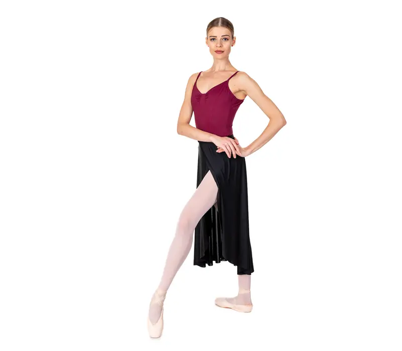 Bloch Ella, women's leotard with thin straps - Grey Bloch