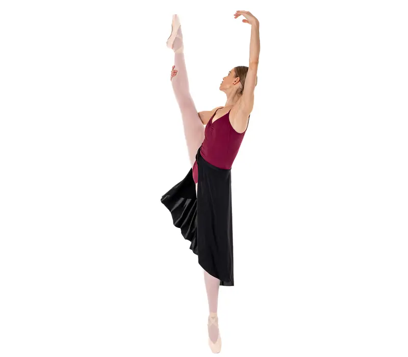 Bloch Ella, women's leotard with thin straps - Burgundy Bloch