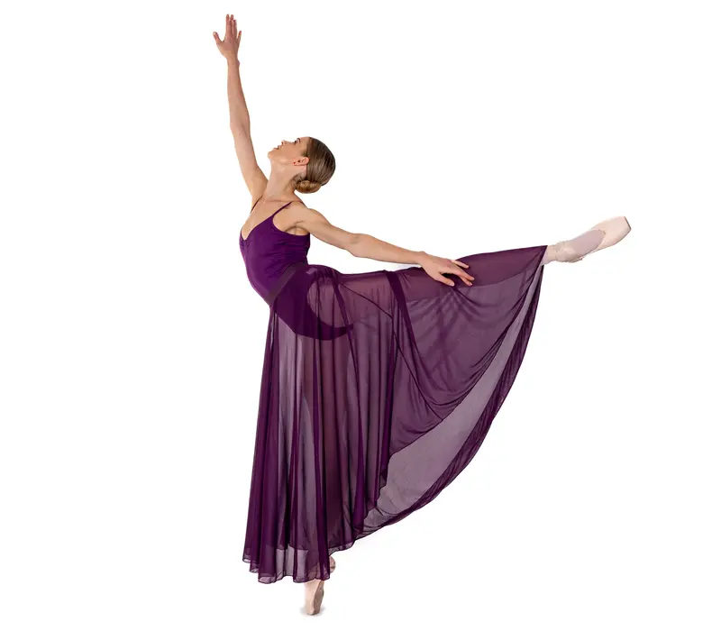 Bloch Ella, women's leotard with thin straps - Aubergine Bloch