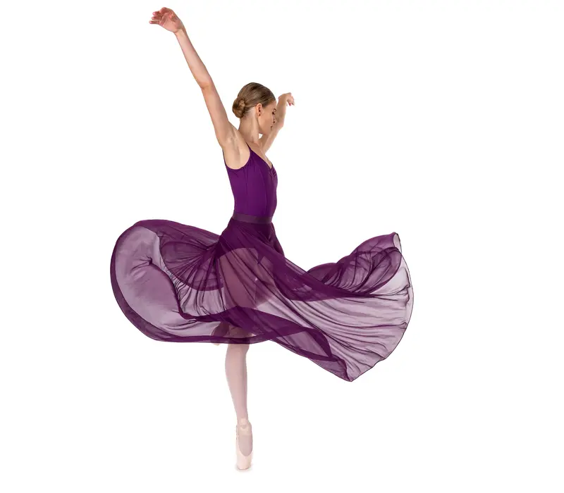 Bloch Ella, women's leotard with thin straps - Aubergine Bloch