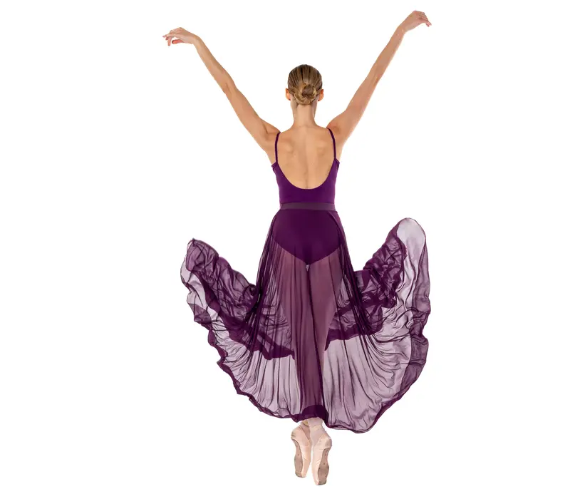 Bloch Ella, women's leotard with thin straps - Aubergine Bloch