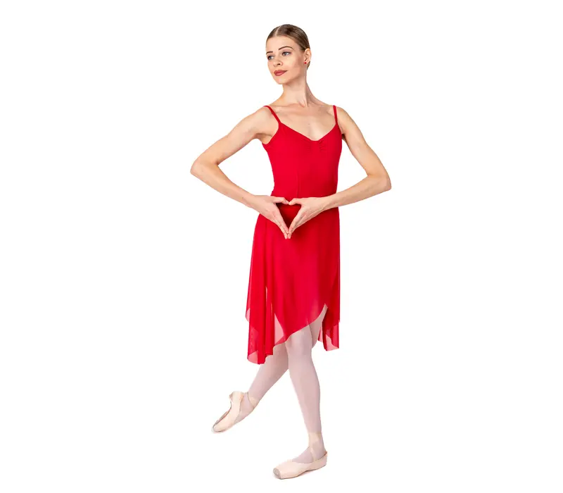 Bloch Ella, women's leotard with thin straps - Red