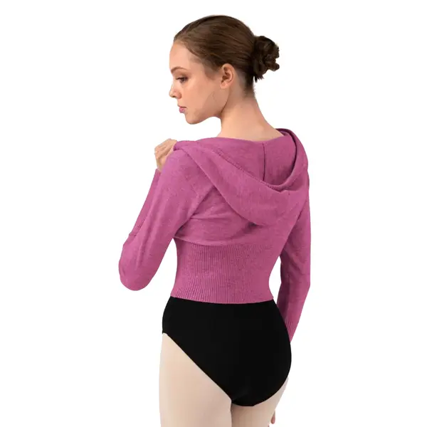 Bloch Cropped Knit Full Zip Hoodie, Women’s Hoodie
